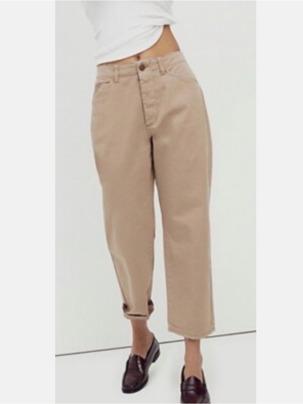 Free People x Sandrine Rose Fred Pleated Taper Pant